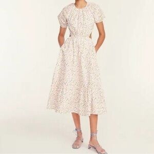J.Crew cutout back sz 0 Floral Print Maxi Dress